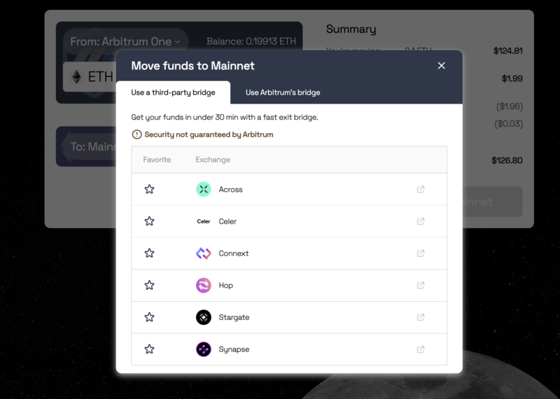 Use third party bridge