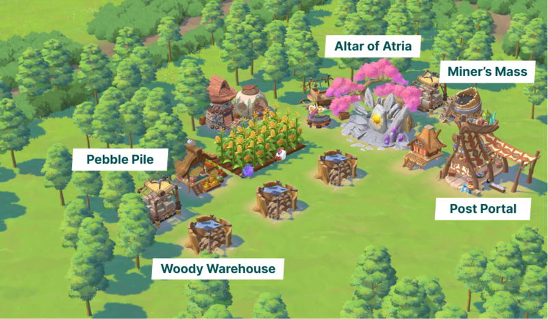 Structures to increase storage Axie Homeland