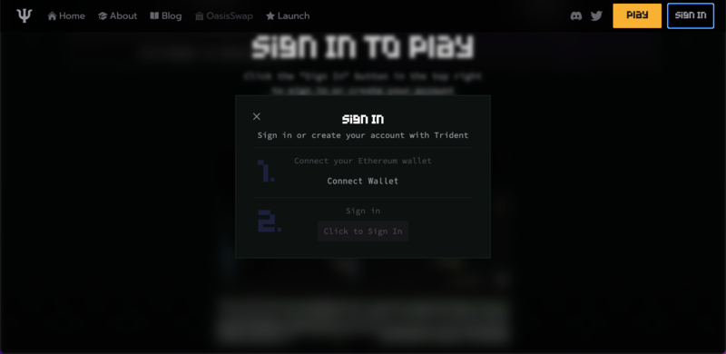 Trident DAO Wallet required