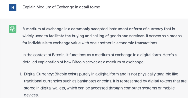 Medium Of Exchange Explanation