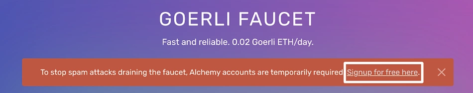 Collect Goerli ETH