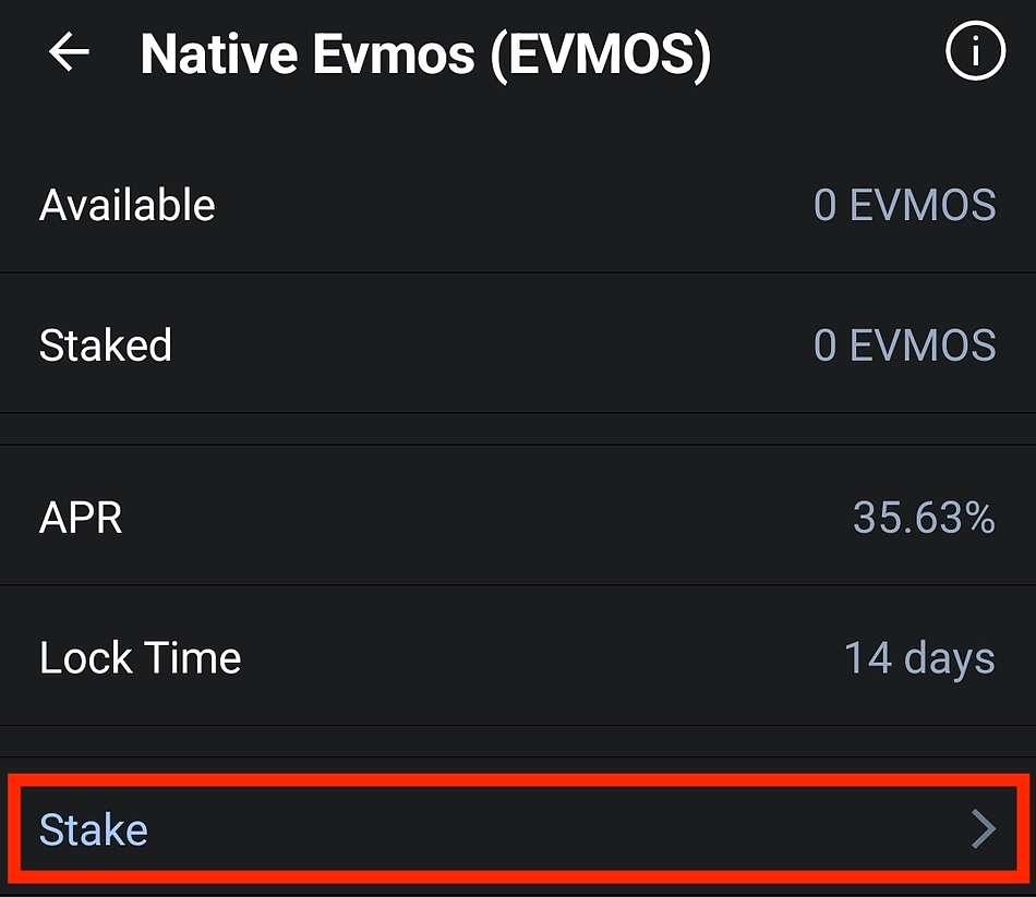 Review staking terms on Trust Wallet