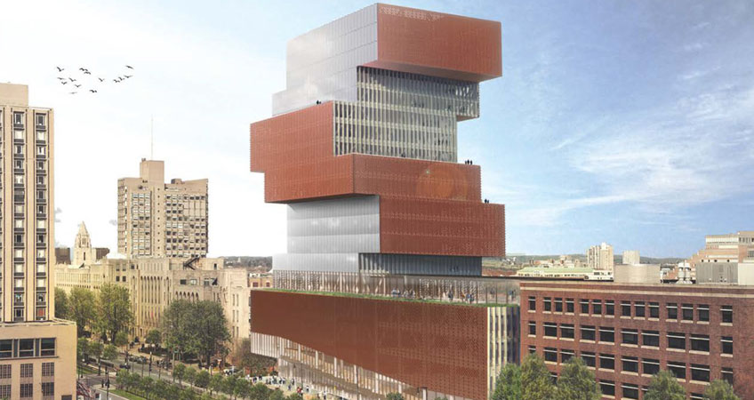 Boston University (BU)'s new Data Sciences Center designed by Toronto-based firm KPMB (Courtesy BU)