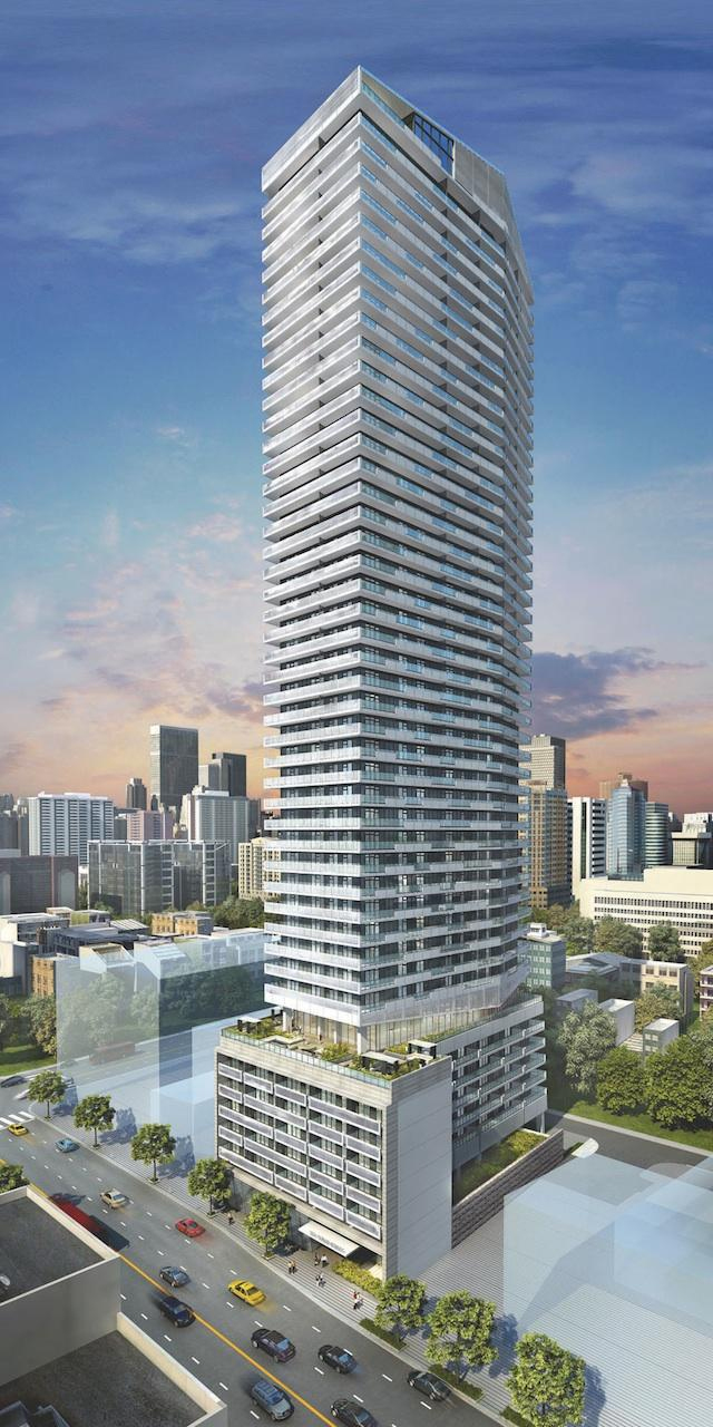 The tower floors of Toronto's 2221 Yonge Street are taking shape. Image via Tower Hill Development.