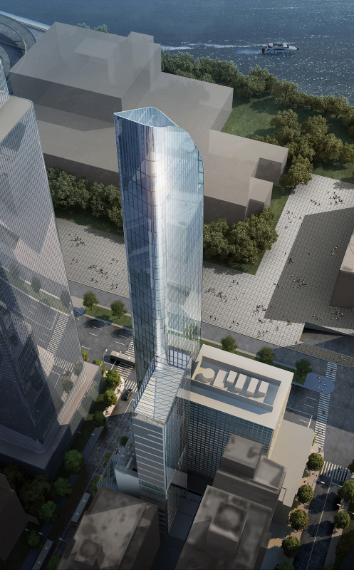 Turkish Consular Tower that has just topped out in New York City. Rendering by: Perkins Eastman