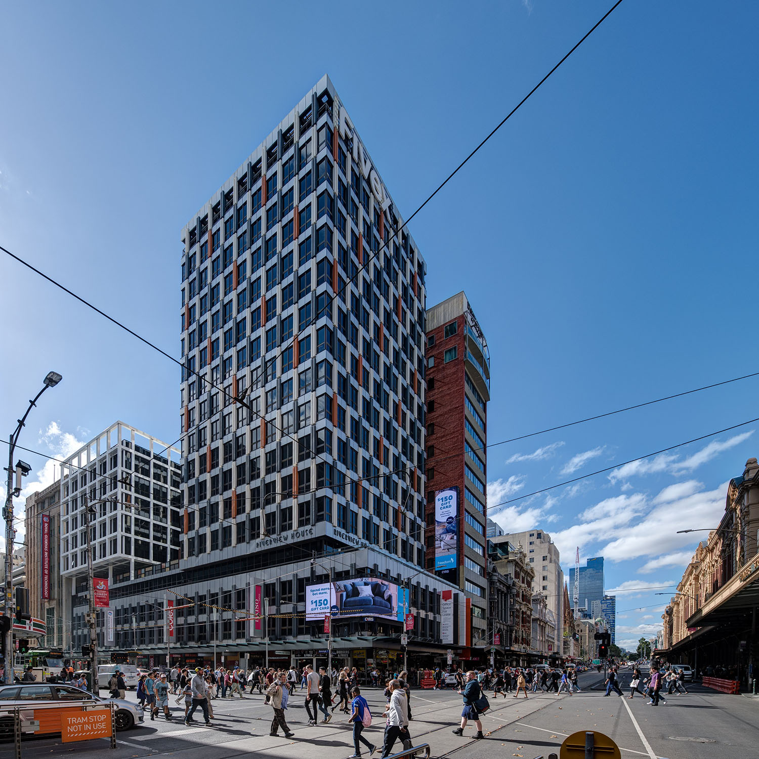 Photo of a new Multiplex building set to open in Melbourne.