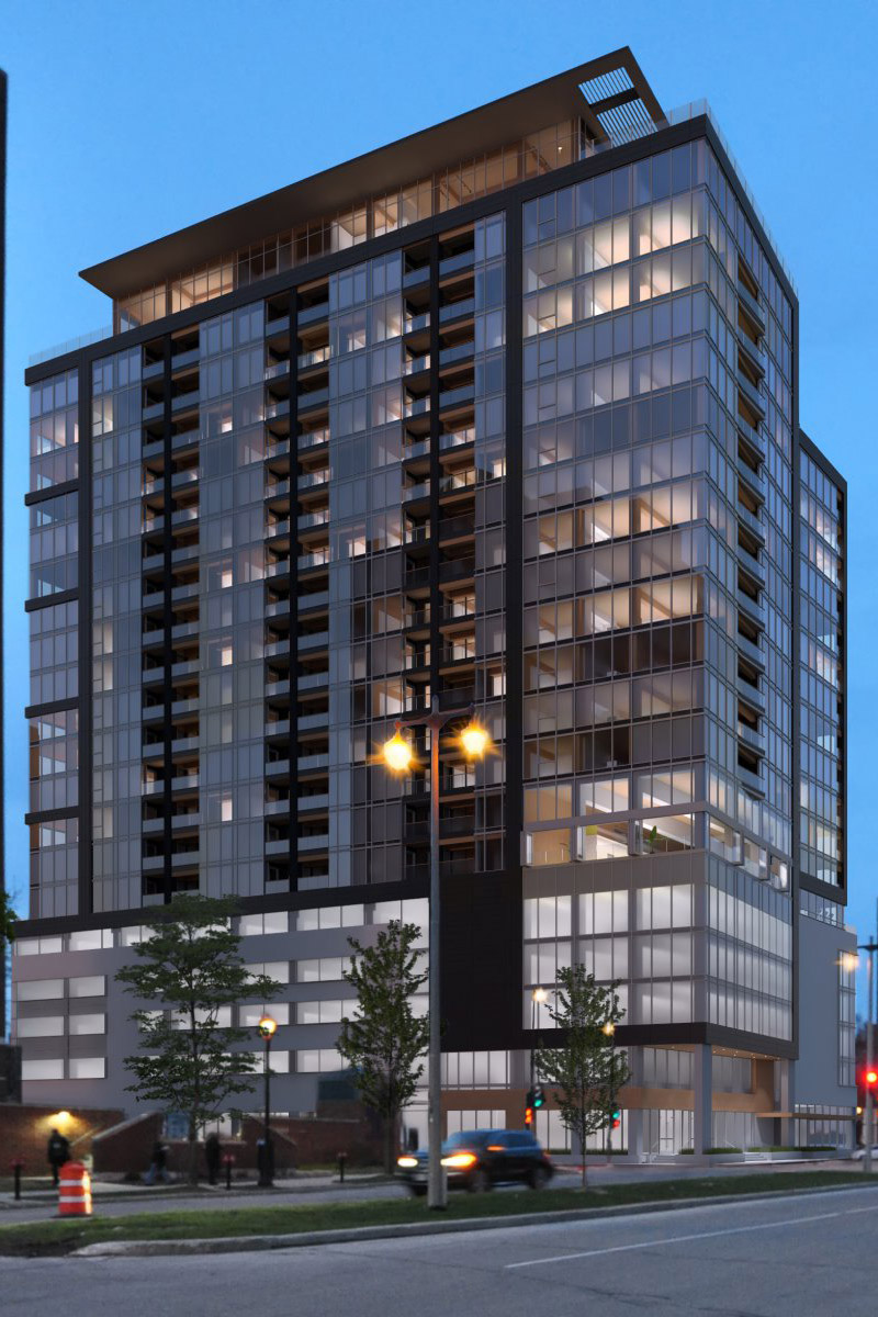 (c) Korb + Associates Architects. The Ascent apartment tower could be the tallest mass timber project in North America when complete.