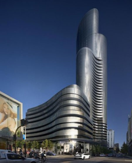 The Capitol Grand Tower and the 50-story LK Tower.