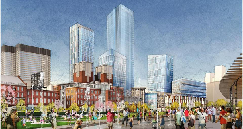 An artistic rendering of the future Bullfinch Crossing Project. Photo source: CBT Architects.