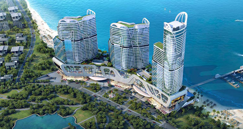 An artistic rendering of the resort Prince Tian Xi Wan in Sihanoukville. Photo source: Prince Real Estate Group