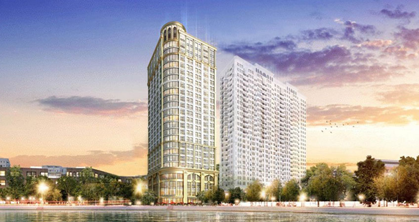 Hanoi Golden Lake hotel on the bank of the Giang Vo Lake in Ba Dinh district.