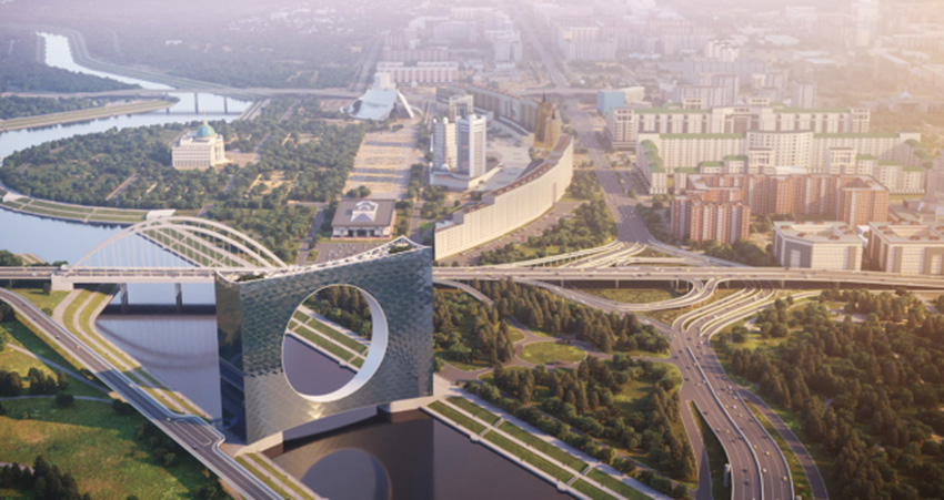 The concept is one of three proposals that BI GROUP, the country’s largest developer, is considering for the site. Image Source: Fundamental Architects