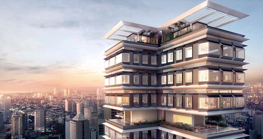 At a height of 276.8 meters, The Estate should become the tallest building in the country.  © The Estate Makati
