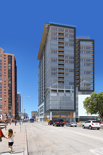 The building will offer up 231 residences, an increase of 26 units, and 50 additional parking spaces, bringing the total to 310. The changes also take the structure from 21 to 23 stories.