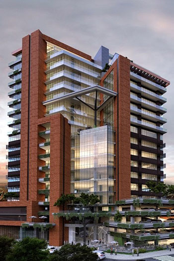 Diagoseis, a mixed-use tower, is under development in Zone 10 of Guatemala City.