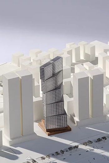 The tower would offer a wide array of apartment typologies, including 1-, 2-, and 3-bedroom apartments and penthouses, all offering views of the Persian Gulf.