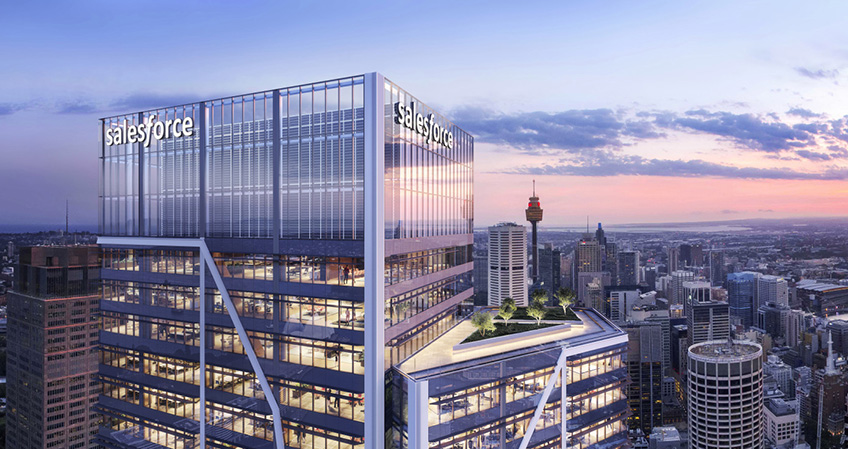 Salesforce will occupy 24 levels in the 53-story tower, with its 1,000-plus strong workforce set to move in by late 2022.