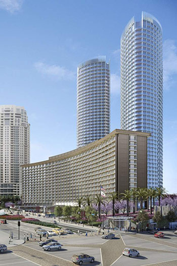 The Century Plaza project includes a 400-room flagship hotel with 63 residences, and two new 44-story estate tower residences.