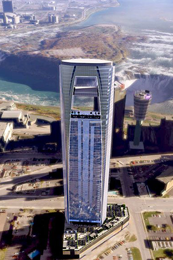 The project will rise 72 stories, with 456 hotel rooms and 275 residential units.