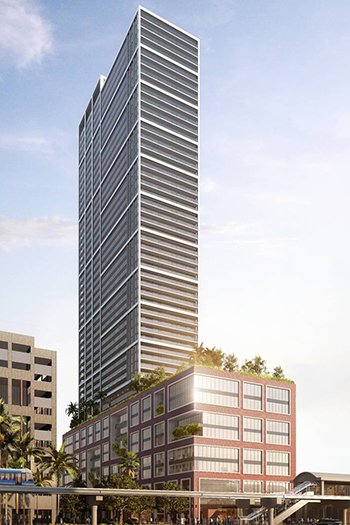 The tower is set to open in Spring 2022 and more than 50 percent of the units have already been sold.