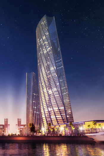 The 70-story building is planned to be completed by October 2022.