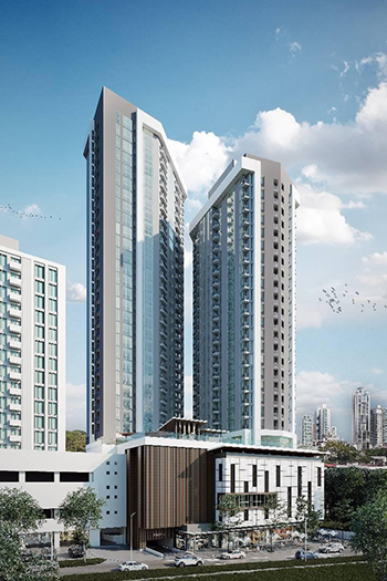 The plan includes two towers which will have multiple dwelling units per floor along with commercial space on the bottom of both.