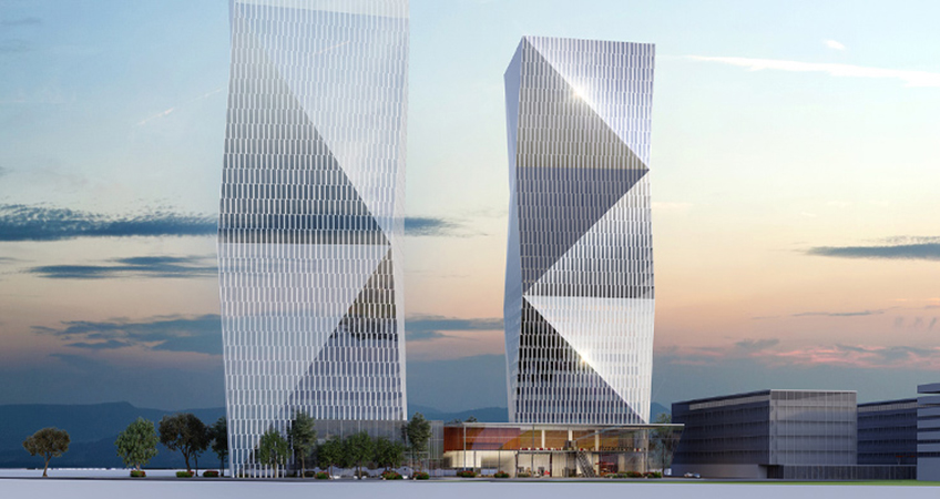 The existing urban building plan allows 6,550 square meters of additional construction, amounting to 815 square meters more in each building.