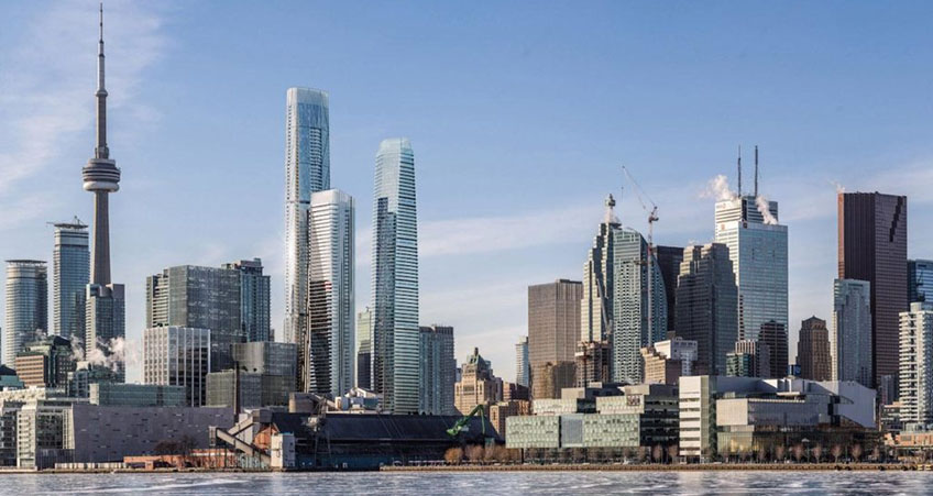 SkyTower will anchor the three-building Pinnacle One Yonge development in downtown Toronto. (Courtesy Hariri Pontarini Architects)