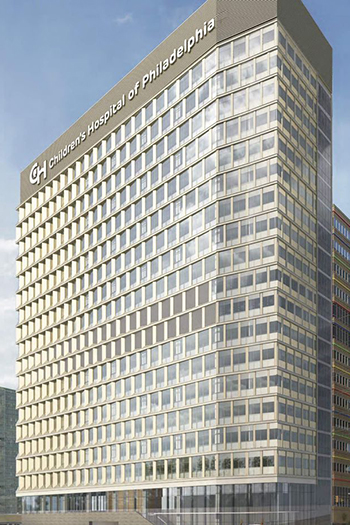 The planned CHOP inpatient tower will have 300 beds, with space for 200 more, across 22 stories.