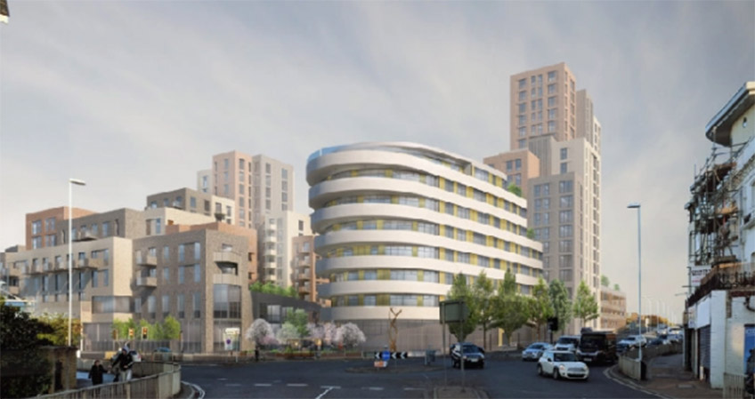 A plan for 378 residences and a 22-story tower have been approved by the local council in Worthing.