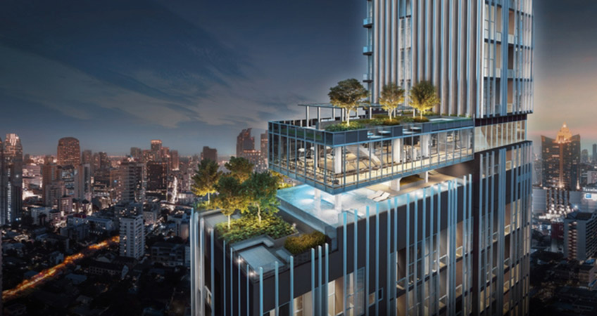 The new luxury condominium development is planned for the Bangkok neighborhood of Asoke.