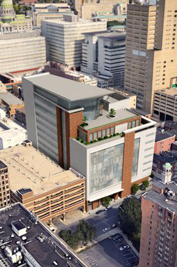 The new plan will see an 11-floor building with approximately 230,000 square feet (21,000 square meters) of space.