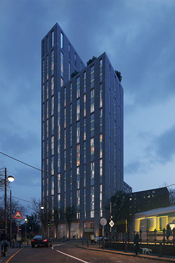 The 29-story apartment block is proposed to offer 290 apartment units.