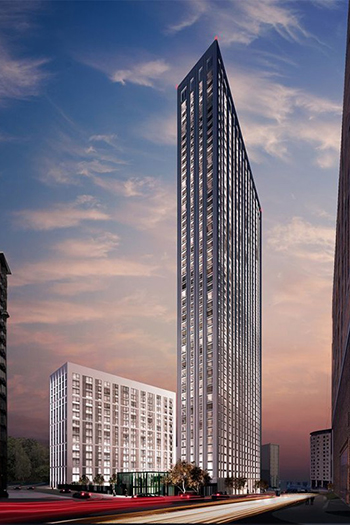 The £160 million (US$199 million) development, on the former college and university campus site at Jennens Road and James Watt Queensway, is also set to include separate 51 and 16-story towers.