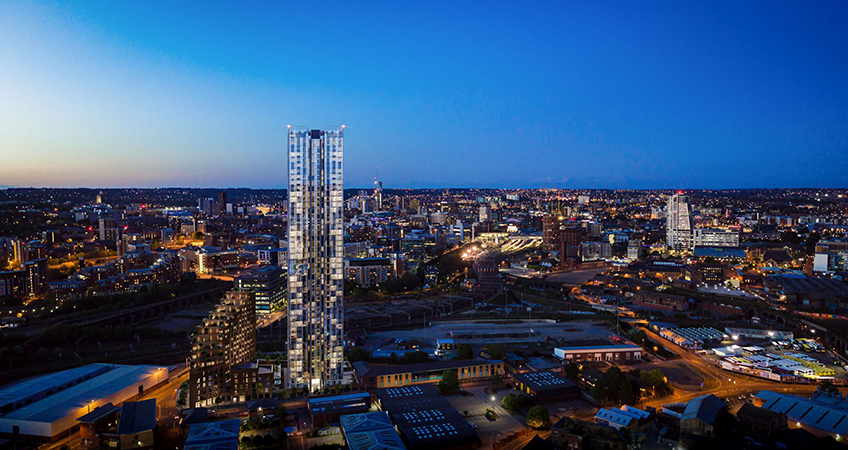 The 46-story skyscraper would have triple-height sky gardens and would be built on the junction of Whitehall Road and Springwell Road, Holbeck.