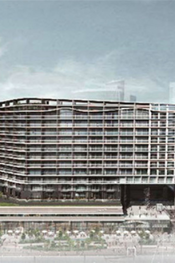 The project will include condo units along with an aquarium and retail stores centered around a global luxury hotel.