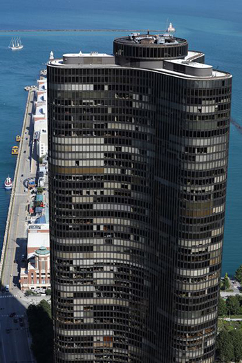 The restaurant in the circular structure atop Lake Point Tower had operated for several decades.