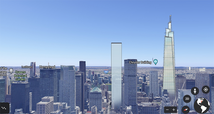 The 55-story proposed building would reach completion by 2026.