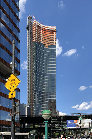 Construction has been progressing swiftly on Sven, since its topping out earlier in the summer of 2020. Photo by Michael Young.