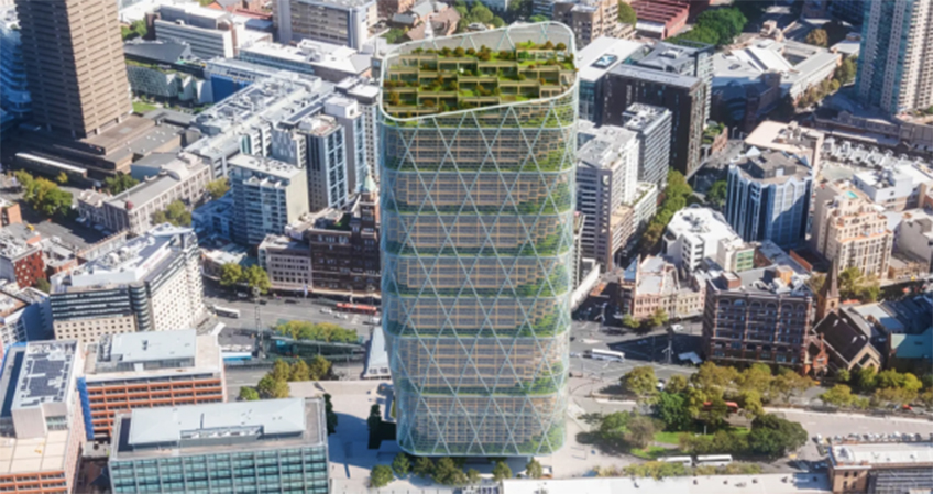 A rendering of Atlassian's new headquarters in Sydney.