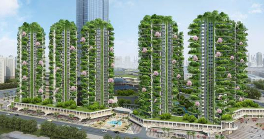 A residential complex with greenery has experienced some issues after the foliage attracted excessive mosquitoes, preventing tenants from moving in.