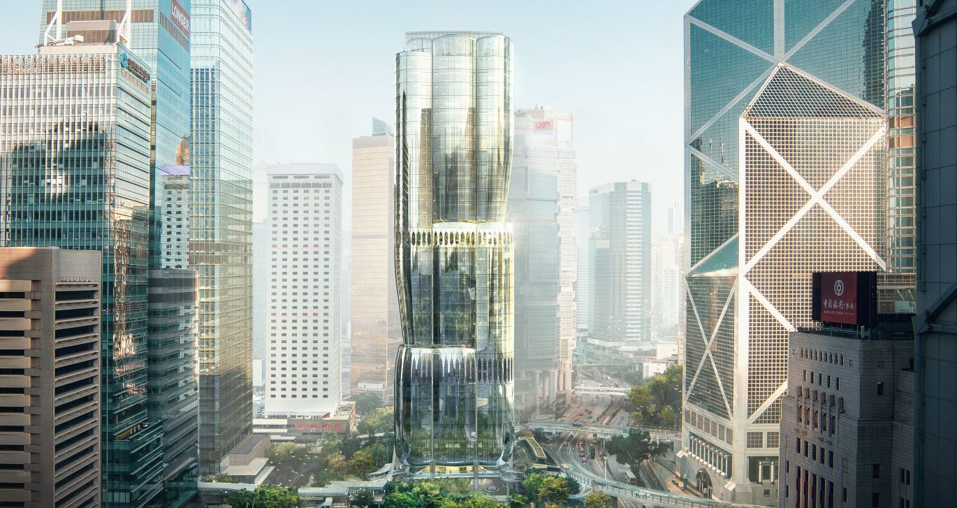 An artist's rendering of the proposed development for 2 Murray Road, a 190 meter office tower.