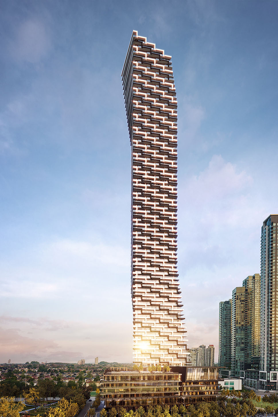 M3, a 77-story tower, is part of the eight condo tower community called M City.