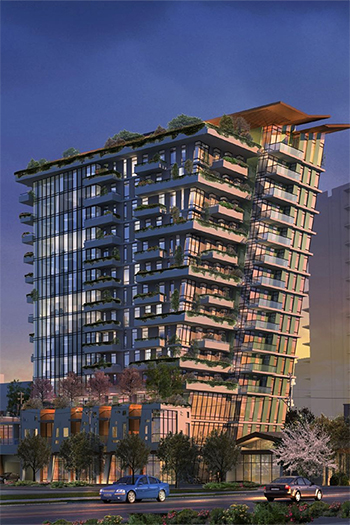 Construction has started on The Wedge in downtown Victoria.