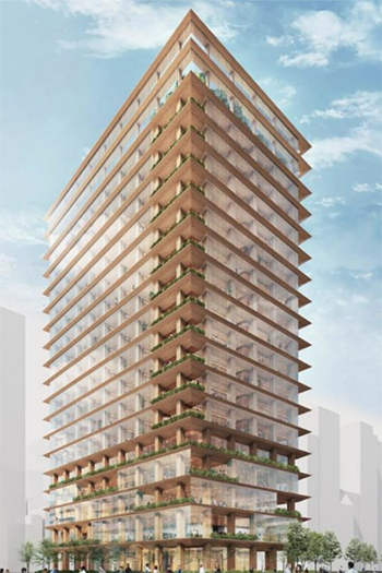 The timber-framed project is tentatively scheduled to begin in 2023 and reach completion in 2025.