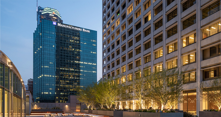The US$20 million dollar renovation of the modernist landmark in Downtown Los Angeles will include outdoor seating. (Paul Turang Photography/Courtesy KBS)