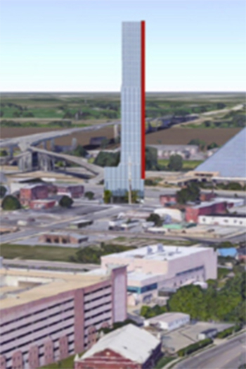  The proposal is the latest, substantial addition to the proposed projects in the Pinch District. © The Tower Group