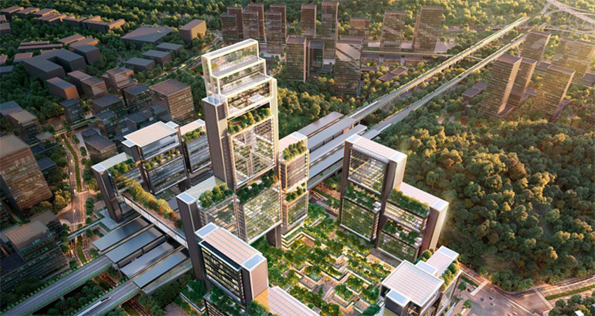 The proposal will integrate three new metro lines in the city, and is considered a transit oriented development.