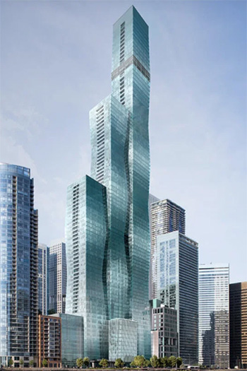 The tower's first residents are scheduled to move into the 101-story building in December 2020.