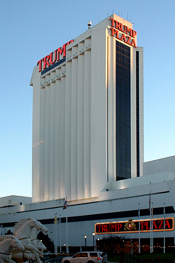 The Trump Plaza Hotel closed in 2014 and has been deteriorating ever since. It is to be imploded on 29 January 2021.